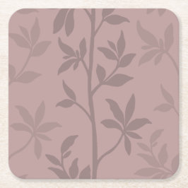 Forest Breeze Silhouette L 2b minimal botanisch Rechteckiger Pappuntersetzer