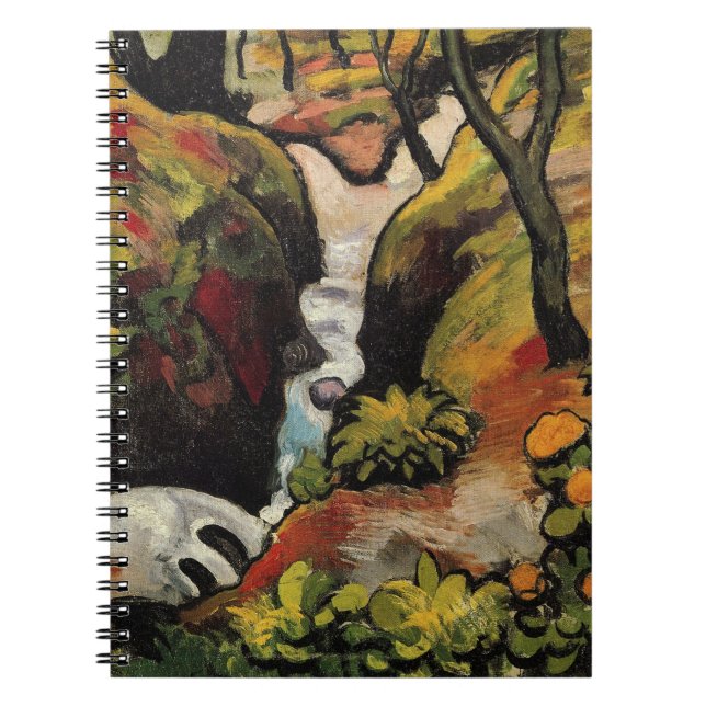 Forest Brook von August Macke Vintag Expressionism Notizblock (Vorderseite)