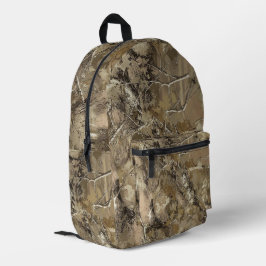 Forest Camo with Dry Leaves Pattern Bedruckter Rucksack