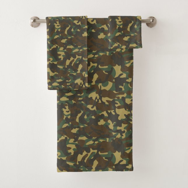 Forest Camouflage Badhandtuch Set (Insitu)
