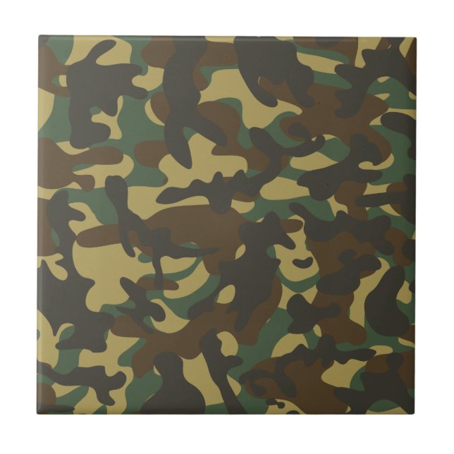 Forest Camouflage Fliese (Vorderseite)