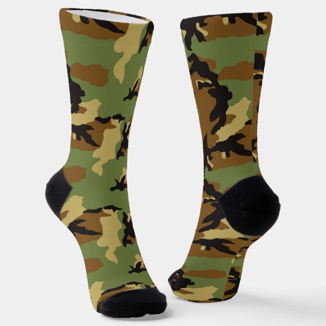 Forest Camouflage Militärmuster Socken (Gewinkelt)