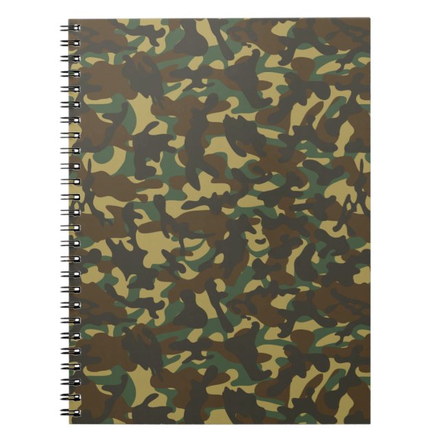 Forest Camouflage Notizblock (Vorderseite)