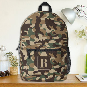 Forest Camouflage Personalisiert Monogram Camoufla Bedruckter Rucksack