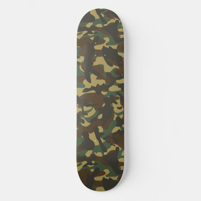 Forest Camouflage Skateboard (Vorderseite)