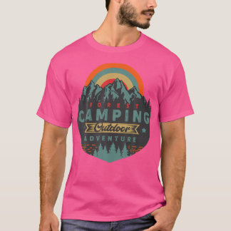 Forest Camping Nature Wandern Abenteuer Liebe Camp T-Shirt