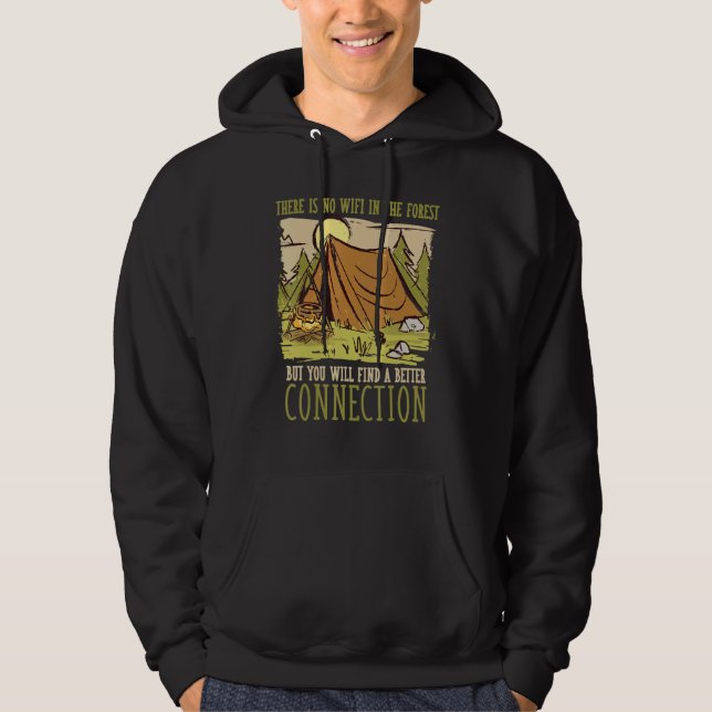 Forest Camping Wifi Familie Bonding Advent Hoodie (Vorderseite)