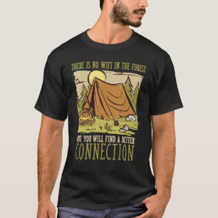 Forest Camping Wifi Familie Bonding Advent T-Shirt