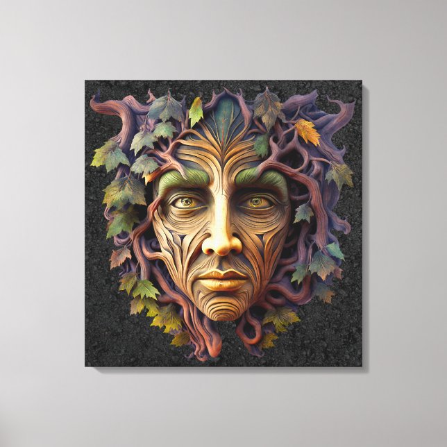Forest Carving Canvas Art Leinwanddruck (Vorderseite)