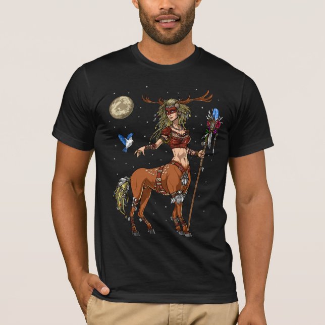 Forest Centaur Shaman T-Shirt (Vorderseite)