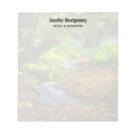 Forest Creek Schöne Landschaft Foto Notizblock