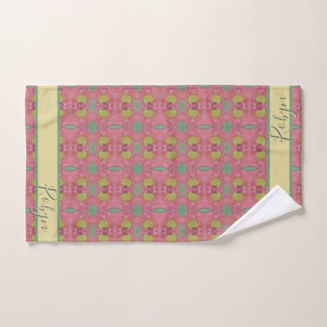 Forest Daisy Floor w/Name Handtuch (Handtuch)
