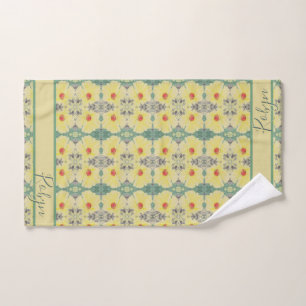 Forest Daisy Floor w/Name Handtuch