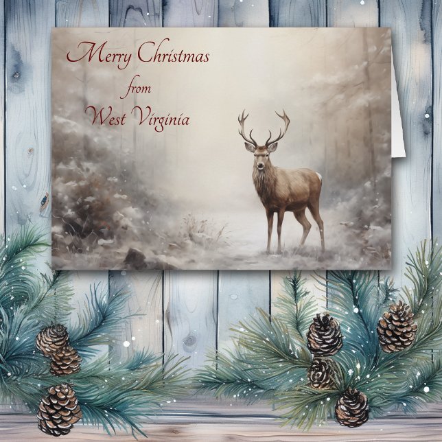 Forest Deep Christmas in West Virginia Card (Von Creator hochgeladen)