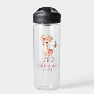 Forest Deer Animal Girl Trinkflasche