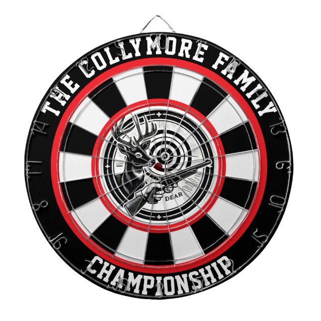 Forest Deer Bullseye Artwork Dartscheibe (vorne)