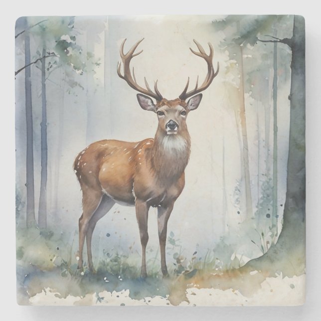 Forest Deer Untersetzer (Vorderseite)