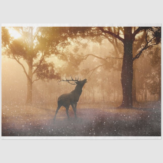 Forest Deoupage Tissue Seidenpapier (Vorderseite)