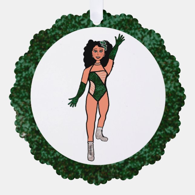 Forest & Diamonds Dancer Ornament Card B (Vorderseite)