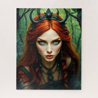 Forest Dryad Queen - Mystical Nature Fantasy Art Puzzle
