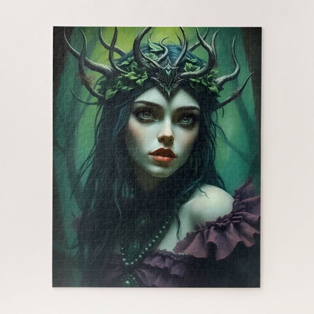 Forest Dryad Queen - Mystical Nature Fantasy Puzzle (Vertikal)