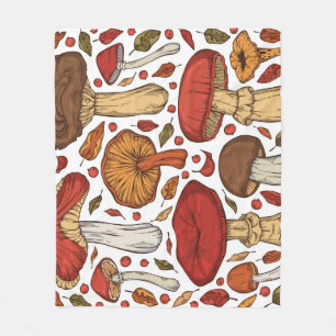 Forest Edibles: Vintage Wildsammlung. Fleecedecke