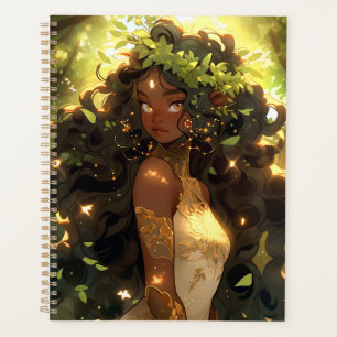 Forest Elf American Black Fantasy Art Planer