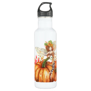 Forest Fairy & Autumn Pumpkin Bouquet Edelstahlflasche