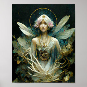 Forest Faiys Fee Fantasy Art Poster