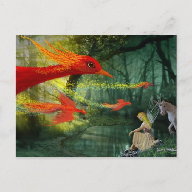 Forest Fantasy 1 Postkarte (Vorderseite)