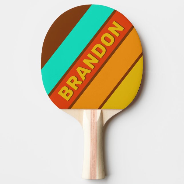Forest Floor Fog fett mit Namen gestrichen Tischtennis Schläger (Vorderseite)