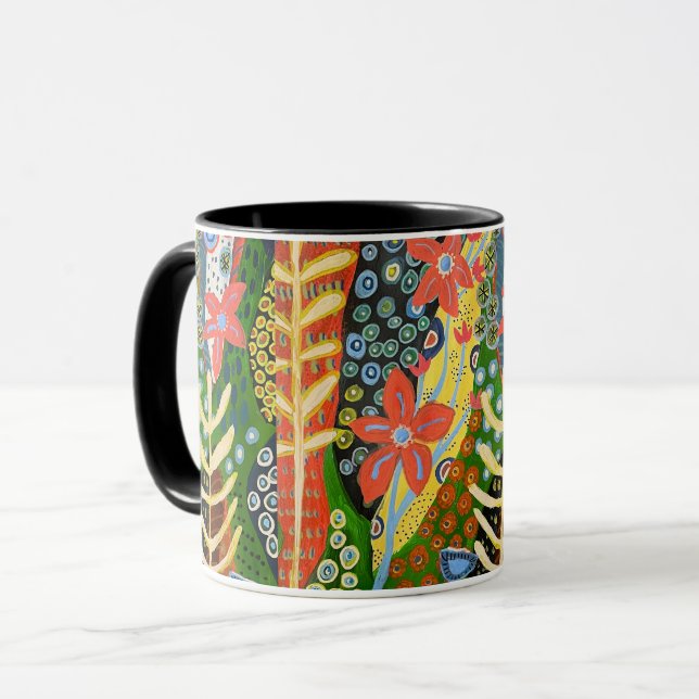 Forest Flora Vibes Tasse (Vorderseite Links)