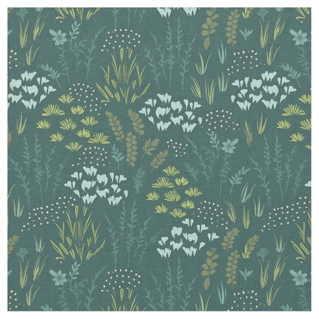 Forest Floral Stoff (Nahaufnahme)