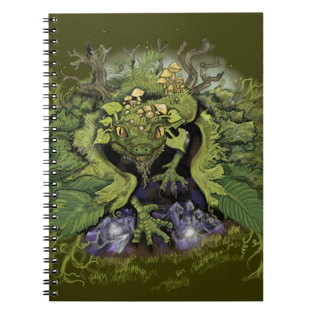 Forest Foliage Dragon~notebook Notizblock (Vorderseite)