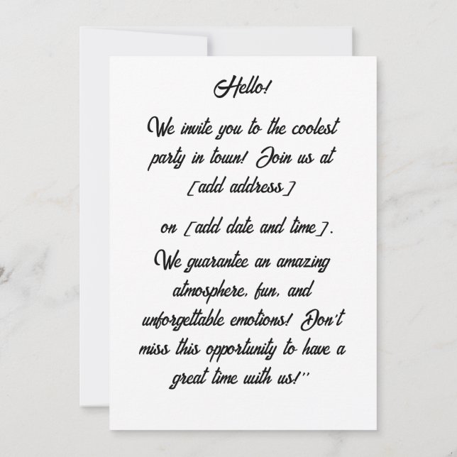 Forest Fox bestickt. Füchse sind der Beweis für di Einladung (Rückseite)