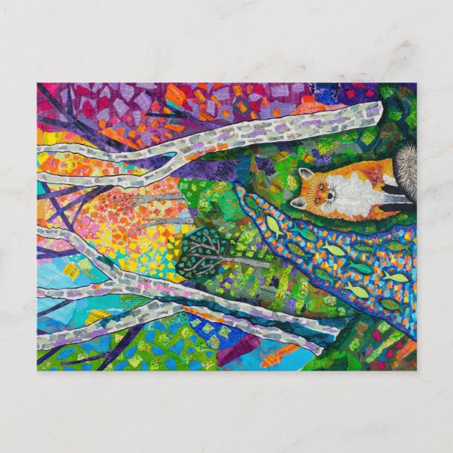 Forest Fox Postkarte (Vorderseite)