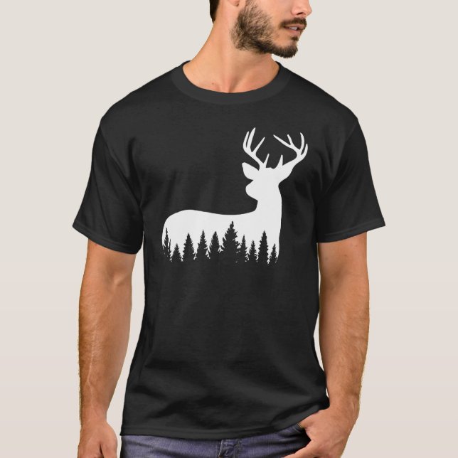 Forest Fox Walking Hirschwald Hirsche Jagd Männer  T-Shirt (Vorderseite)