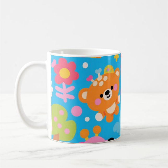 Forest Friend Happy  Mug, 11 oz Kaffeetasse (Links)