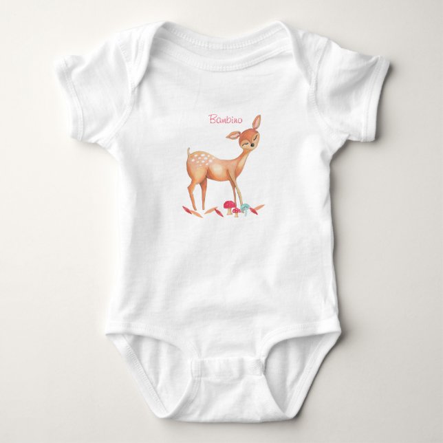 Forest Friends Baby Bodysuit Strampler (Vorderseite)