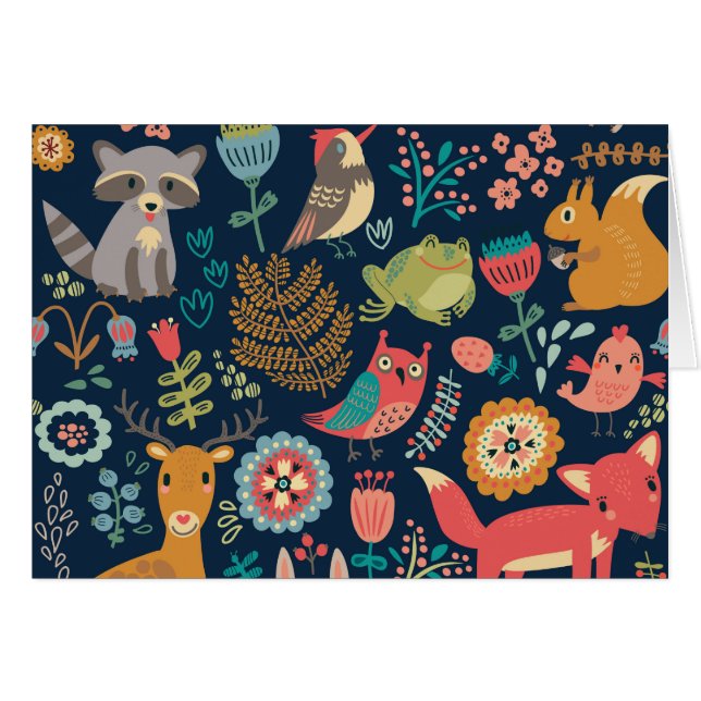 Forest Friends Stationery Cards (Vorderseite (Horizontal))