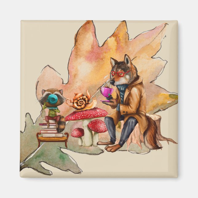 Forest Friends Tea Party Magnet (Vorne)