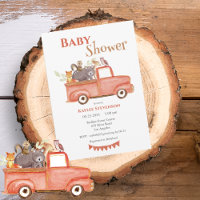Forest Friends Watercolor Babydusche