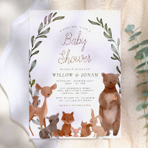 Forest Friends & Woodland Greenerie Kinderdusche