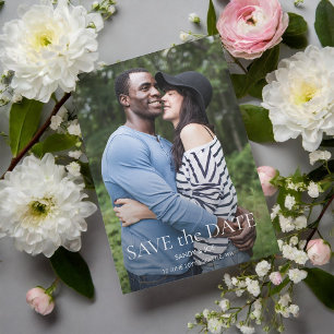 Forest Fun Foto Hochzeit speichern Sie das Datum Magneteinladung