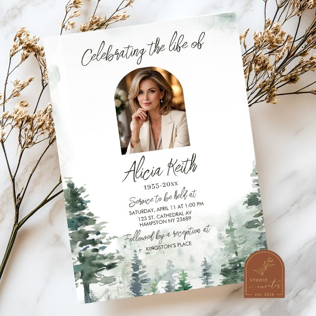 Forest Funeral Invitation Einladung (Von Creator hochgeladen)