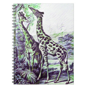 Forest Giraffe Notizblock