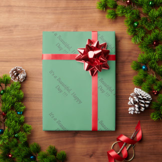 Forest Green 5FA777 - Benutzerdefinierte Meldung o Geschenkpapier