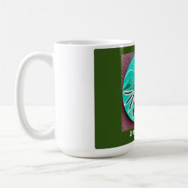 Forest Green Abstrakt Art Personalisiert Kaffeetasse