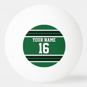 Forest Green Black Team Jersey Name Tischtennisball