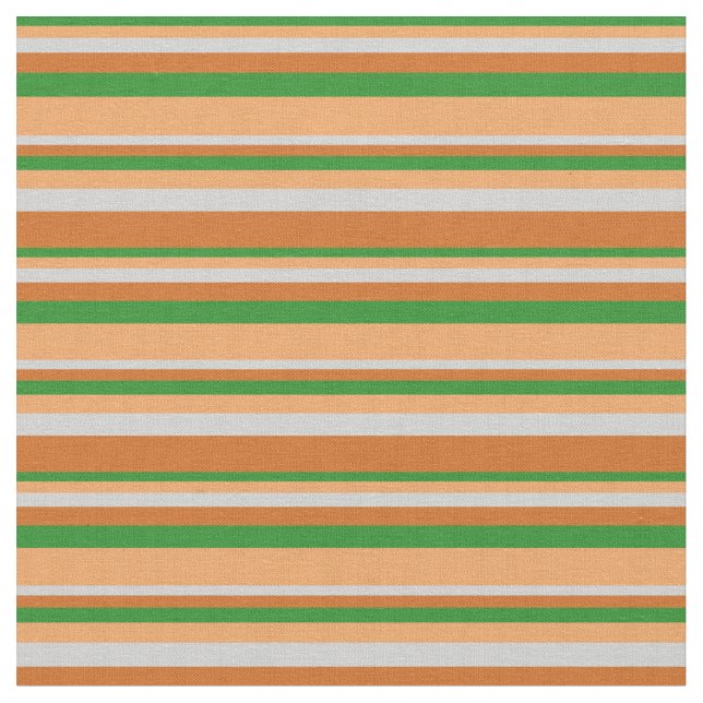 Forest Green, Brown, Light Gray und Schokolade Stoff (Nahaufnahme)